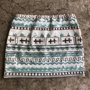 English Rose sequin skirt